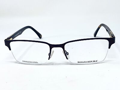 #ad New BANANA REPUBLIC Anton Brown Havana Half Rim Mens Eyeglasses Frame 54 18 145