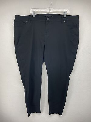 #ad Torrid Womens Pants Black 26R Stretch Dress Pants Career Wear High Rise