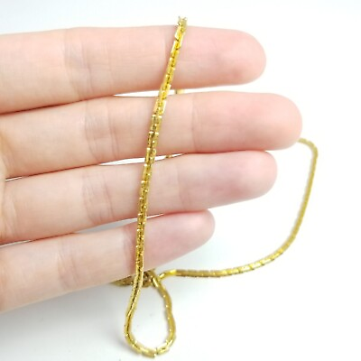 #ad Vintage Gold Tone Chain Necklace Nice Length Unisex Minimal Retro Estate