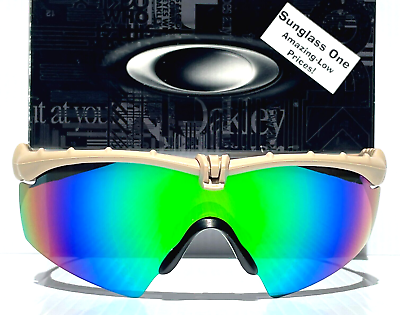#ad NEW Oakley SI M FRAME 3.0 Tan POLARIZED Galaxy Jade Mirror lens Sunglass 9146