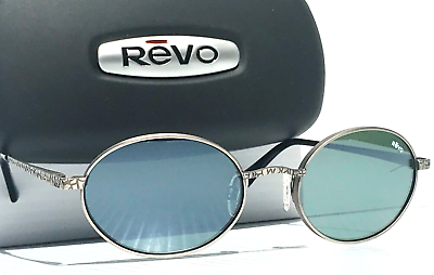 #ad REVO PYTHON 1 Antique Gunmetal POLARIZED Green Round Lens Sunglass 1147 00 SG50