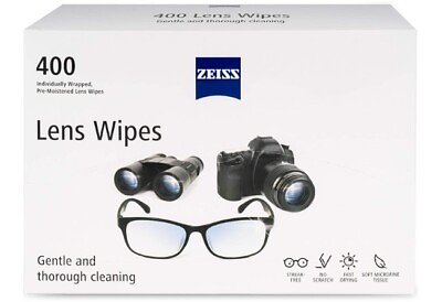 #ad Zeiss Pre Moistened Lens Cleaning Wipes 400 count