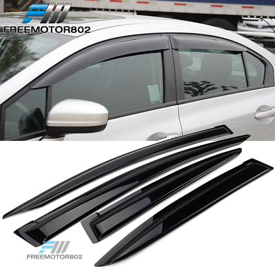 #ad Fits 12 15 Honda Civic Slim Style Window Visors Rain Sun Guard Deflector $26.99