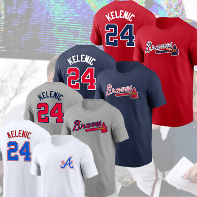 #ad HOT SALE Jarred Kelenic #24 Atlanta Braves 2024 Player Name amp; Number T Shirt