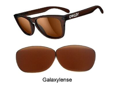 #ad Galaxy Replacement Lenses For Oakley Frogskins Sunglasses Prizm Brown Color
