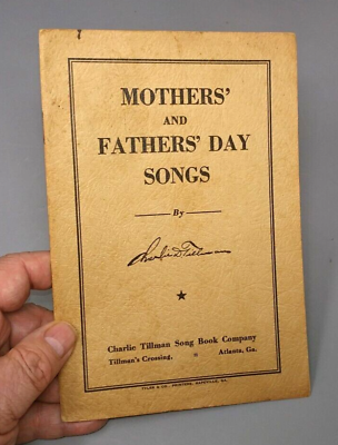 #ad Antique Charlie Tillman Song Book Mothers#x27; amp; Fathers#x27; Day Sheet Music Gospel