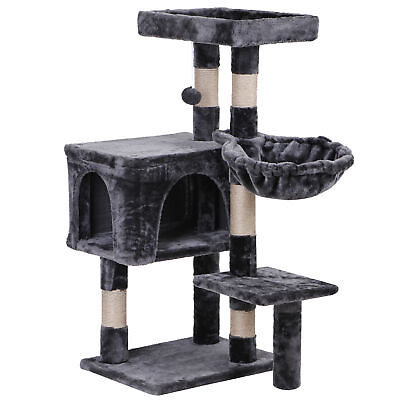 #ad 36quot; Cat Tree Tower Activity Center Condo Large Playing House for Relaxing Sleep