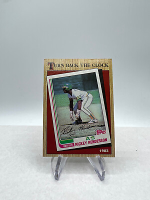 #ad 1987 Topps Oakland Athletics Baseball Card #311 Rickey Henderson TBC $1.62