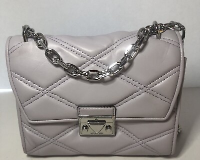 #ad Michael Kors Michael Kors Handbag Serena Lavander Mist W Chain Strap Slight Wear