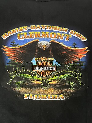 #ad Harley Davidson Clermont Shop Florida GatorsBald Eagle T Shirt 2X Girls