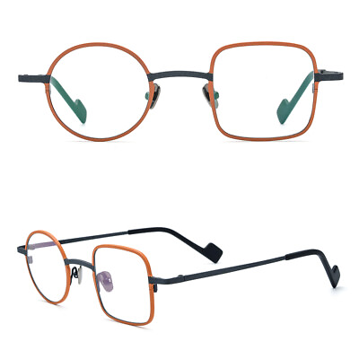 #ad Titanium Square Retro Optical Glasses Frame Reading Glasses Readers 0.50 6.00 N