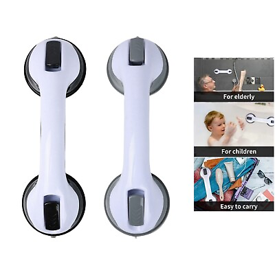 #ad 2Pack Shower Grab Bar 12quot; Showers Suction Bar Handle Bathroom Safety Grip Handle