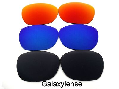 #ad Galaxy Replacement Lenses For Oakley Frogskins Blackamp;Blueamp;Red Polarized 3PAIR