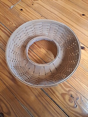 #ad Longaberger Classic Round Circle Chip and Dip Wreath Basket Large 2007