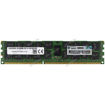 #ad HP 16GB PC3 14900R RDIMM 708641 B21 715274 001 712383 081 HPE Server Memory RAM
