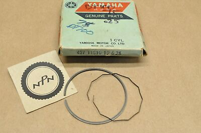 #ad NOS OEM Yamaha 1974 75 DT100 0.25 Oversize Piston Rings Parts Missing