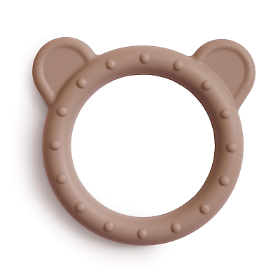 #ad Silicone Baby Teether Toy Bear Natural