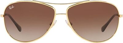#ad RAY BAN RB3293 Metal Aviator Sunglasses GRADIENT DARK BROWN LENS GOLD FRAME