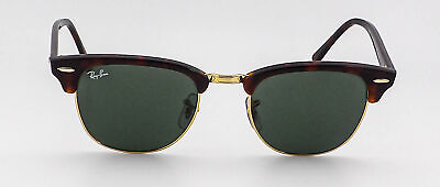 #ad Ray Ban Clubmaster Classic Tortoise on Gold Sunglasses RB3016 W0366 51 21 145 Us $119.95