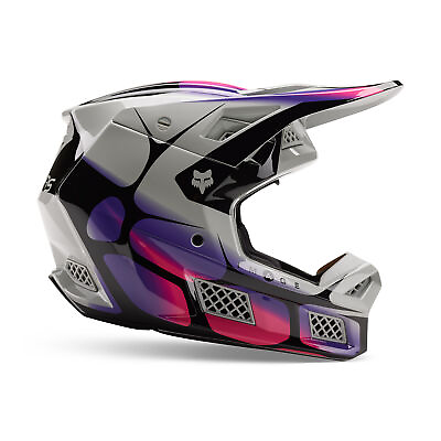 #ad Fox Racing V3 RS Syz Helmet Carbon Fiber Magnetic Visor Release Light Grey