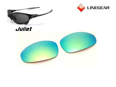 #ad LINEGEAR Turquoise Blue Non Polarized Lens for Oakley Juliet JU TB