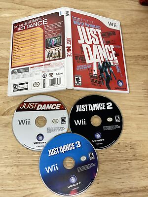 #ad Just Dance 1 2 3 Nintendo Wii Set 3 Game Bundle Guaranteed Party Fun