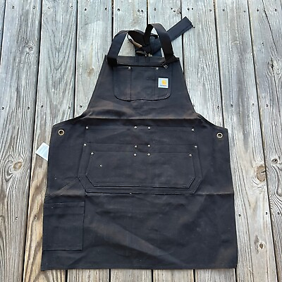 #ad Carhartt Men’s Firm Duck Apron One Size Black