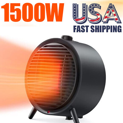 #ad 1500W Portable Space Heater Energy Efficiency Compact Heater for Indoor Room Use