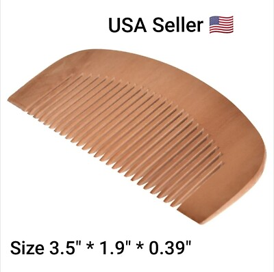 #ad Wooden Beard Comb 3.5quot; Inch Anti Static Natural Wood Facial Face Hair Mustache