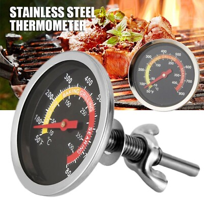 #ad Barbecue Thermometer Oven Pit Temp Gauge 100 400℃ BBQ Smoker Grill Temperature