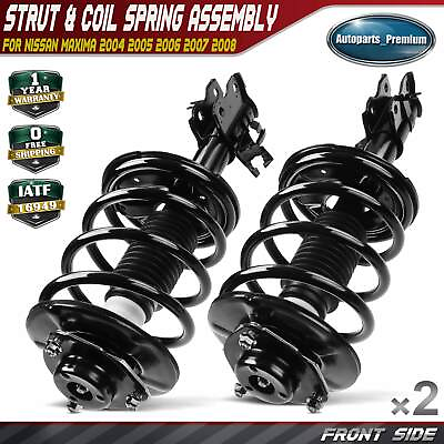 #ad 2x Front Complete Strut amp; Coil Spring Assembly for Nissan Maxima 2004 2005 2008