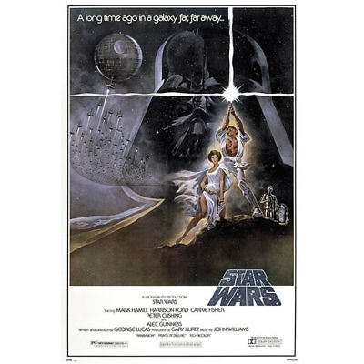 #ad STAR WARS A NEW HOPE MOVIE POSTER 24x36 CLASSIC VINTAGE 85130