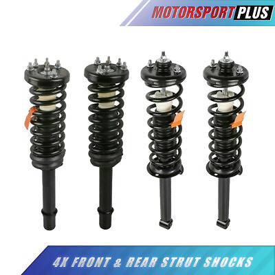 #ad 4X Front amp; Rear Complete Shock Struts For 2003 2007 Honda Accord 171372 172123L