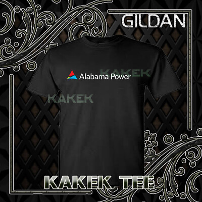 #ad New Shirt Alabama Power Logo Men#x27;s Black T Shirt Funny Size S to 5XL