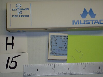 #ad Mustad crystal Hooks Size 15 200 pieces Norway New Other H 15