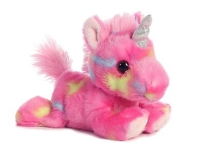 #ad Aurora 7quot; Jellyroll Unicorn #16700 Stuffed Animal Toy