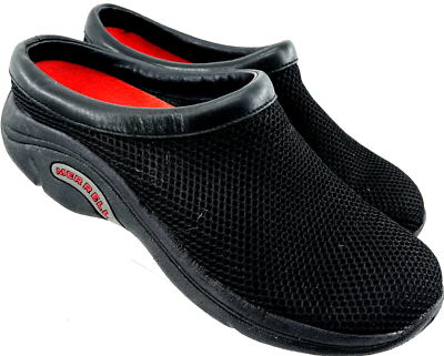 #ad ECCO Encore Breeze J62120 Black Mesh Slip On Comfort Clog Shoes Womens US 8.5