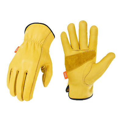 #ad Vgo 1 2 3Pairs Unlined Cow Grain Leather Work GlovesDriver Gloves CA9590