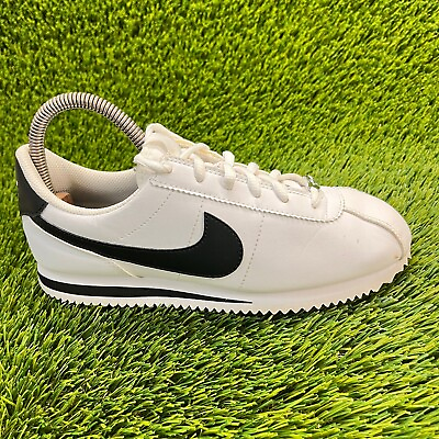 #ad Nike Cortez Basic Womens Size 7 White Athletic Leather Shoes Sneakers 904764 102