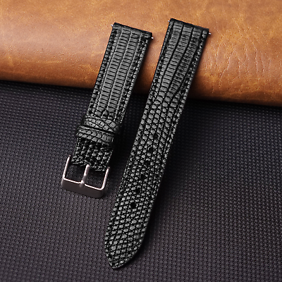 #ad Genuine Lizard Leather Watch Strap Men Real Lizard Watch Band Quick Release Gift