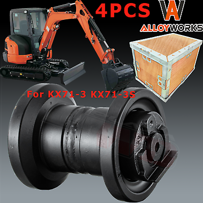 #ad 4PCS Track Bottom Roller For Kubota Model KX71 3 KX71 3S Excavator Undercarriage