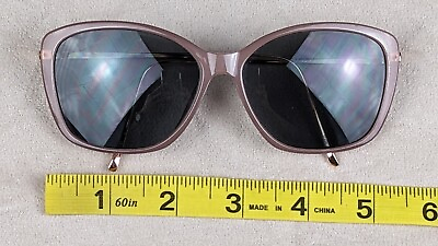 #ad INVU Womens Sunglasses Polarized 211 C1 Europa Eyewear Plastic Metal Pink Gold