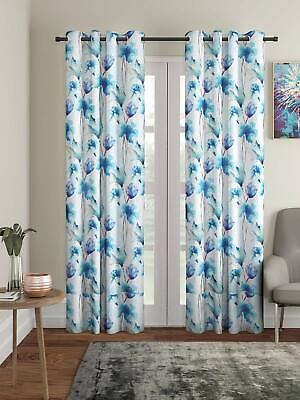#ad Eyelet Curtains Polyester Bedroom Living Room Drape Ready Made Curtain All Size