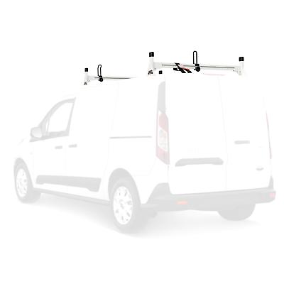 #ad White H1 2 Bar Aluminum Ladder Roof Van Rack Fits Ford Transit Connect 2014 On