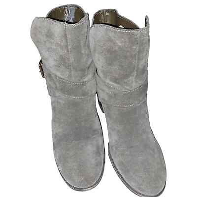 #ad BCBG BCBGENERATION Women ARIES Gray Boots Suede Ankle Slouch Bootie Size US 10 M $26.34