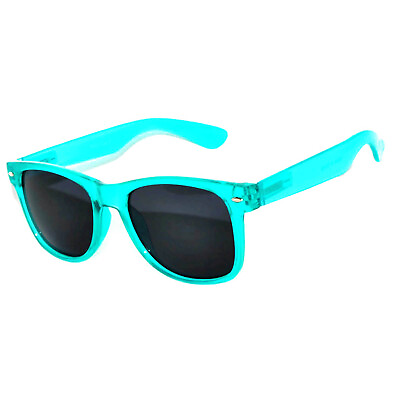 #ad GLOW IN THE DARK VINTAGE RETRO SMOKE LENS SUNGLASSES PARTY VARIATION OF COLORS