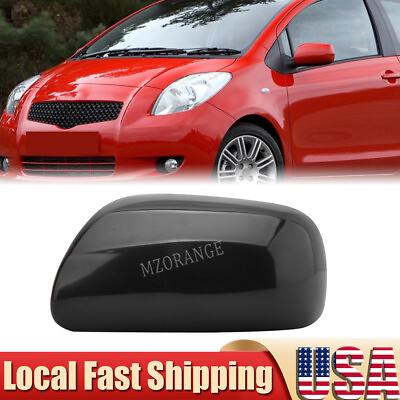 #ad Left Driver Side Door Wing Mirror Cover Cap For Toyota Yaris 2007 2011 New