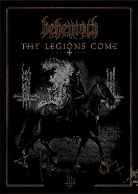 #ad Behemoth Thy Legions Come Signed Poster BLACK