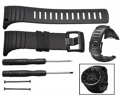 #ad NEW Rubber Replacement Watch Band Strap For Suunto Core Smart Watch Band 24mm