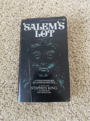 #ad SALEM#x27;S LOT Signet 1st edition 1976 Stephen King HORROR Paperback Vintage
